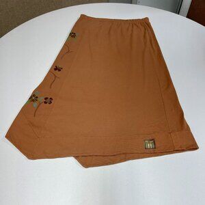 Blue Fish Light Ginger Uneven Pointed Hemline Skirt